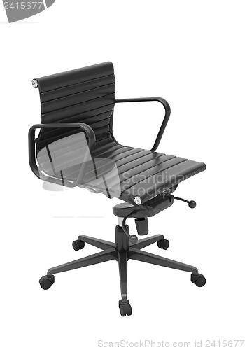 Image of Gray office chair isolated