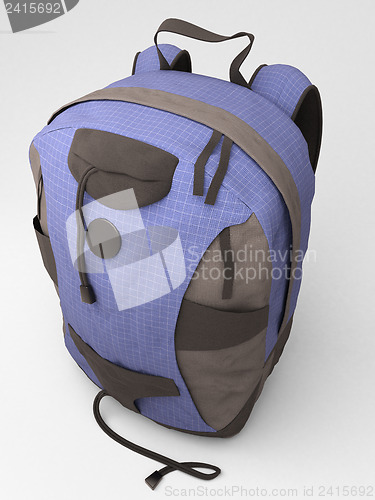 Image of Blue travel backpack