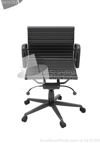 Image of Gray office chair isolated