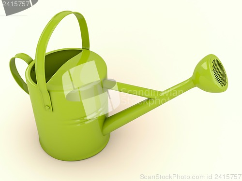 Image of Green watering can