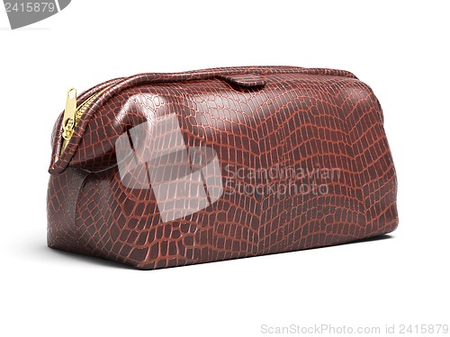 Image of Leather clutch isolated