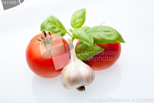 Image of Tomato, mint and garlic