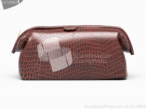 Image of Leather clutch isolated