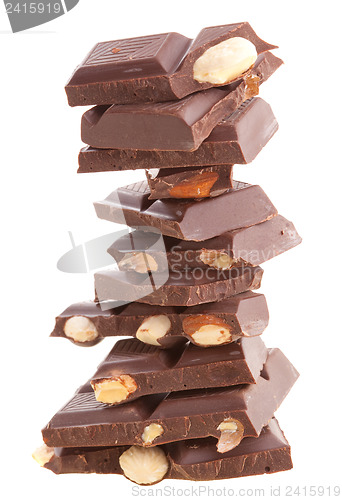 Image of Pile of milk chocolate