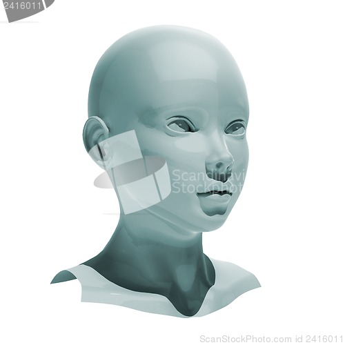 Image of Android head isolated