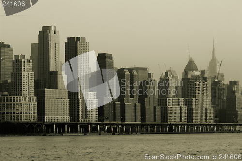 Image of Manhattan in retro