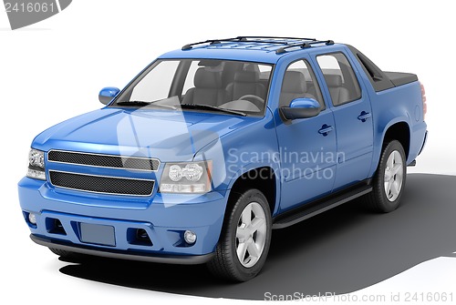 Image of Blue pickup