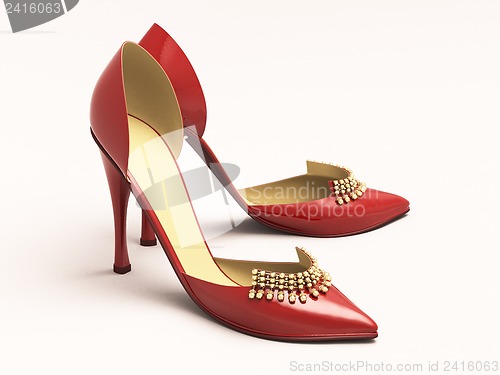 Image of Women's red shoes