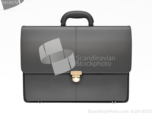 Image of Black business briefcase isolated