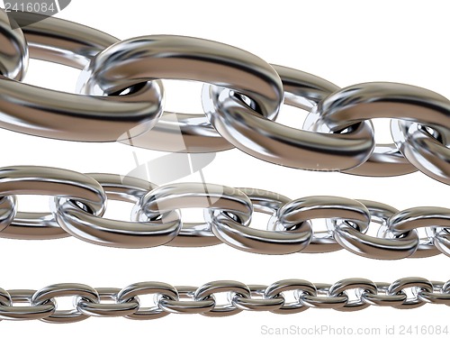 Image of Metal chain isolated