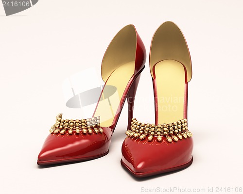 Image of Women's red shoes