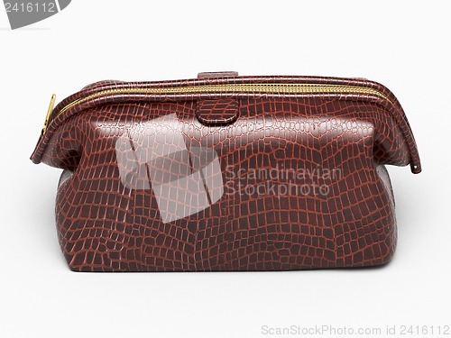 Image of Leather clutch isolated