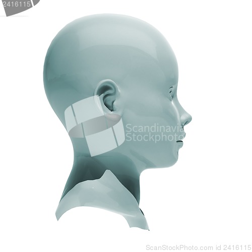 Image of Android head isolated