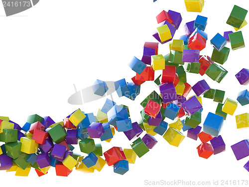 Image of Colored cubes