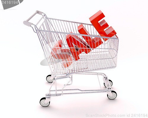 Image of Cart for purchases and sale