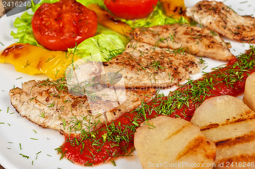 Image of Tasty fish pike perch fillet