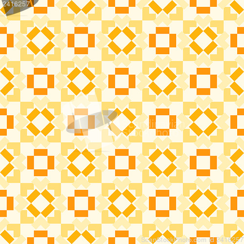 Image of Retro seamless geometric orange pattern