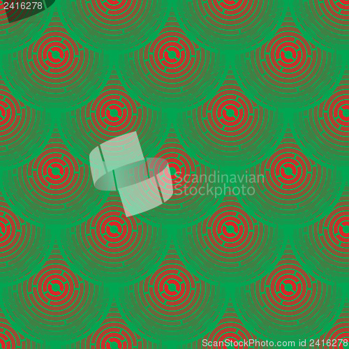 Image of Pattern - red and green squamous