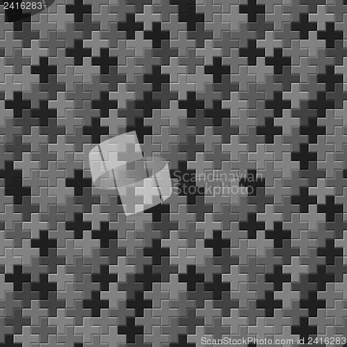 Image of Pattern - seamless gray crosses texture