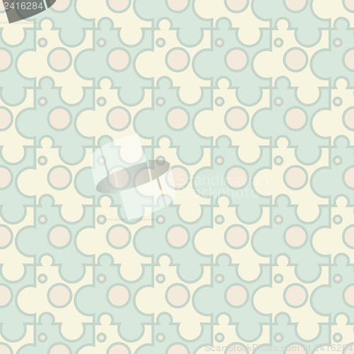 Image of Abstract background - vintage seamless puzzle pattern