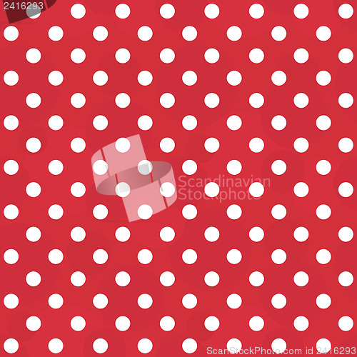 Image of Vintage white and red pattern - seamless polka dots