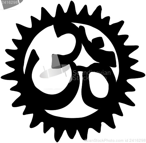 Image of Silhouette - simple om logo on a white background