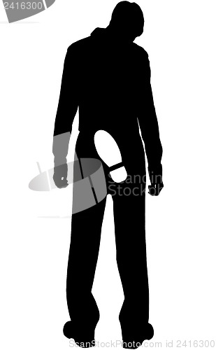 Image of Silhouette - Dismissed from work young people