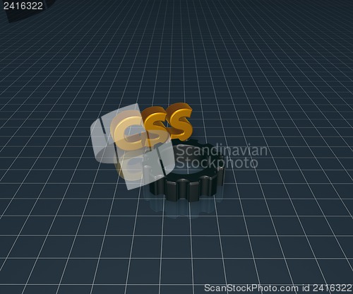 Image of css and cogwheel