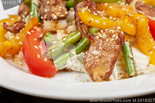 Image of Warm salad with veal