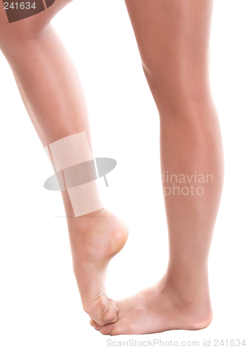 Image of Legs of ballet dancer girl