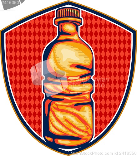 Image of Soda Cola Water Bottle Retro Crest