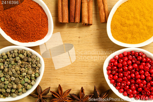 Image of Spices in containers