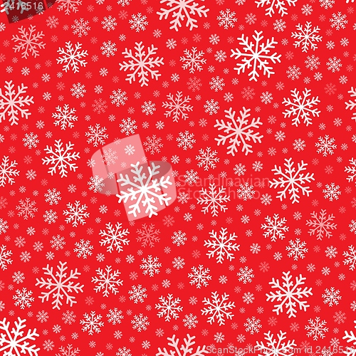 Image of Seamless background snowflakes 4