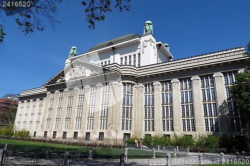 Image of Croatian national state archives building in Zagreb, Croatia