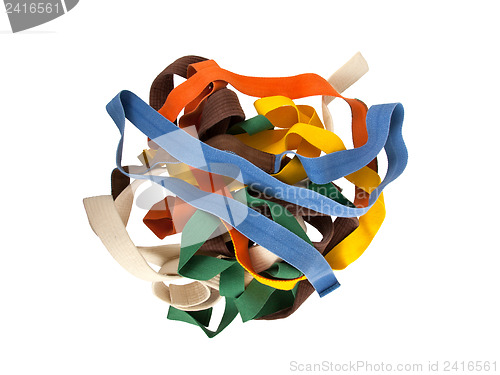 Image of Collection of belts isolated