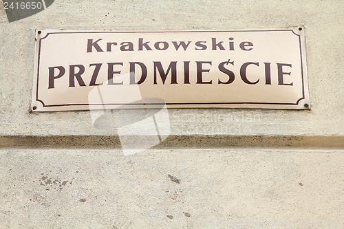 Image of Warsaw - Krakowskie Przedmiescie