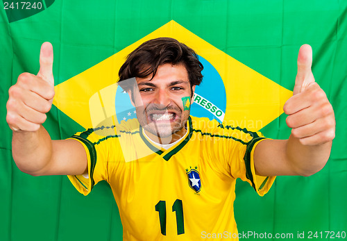 Image of Brazilian sports fan