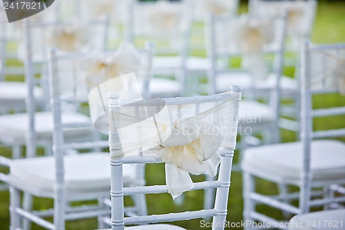 Image of decorative wedding chairs