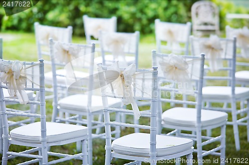 Image of decorative wedding chairs