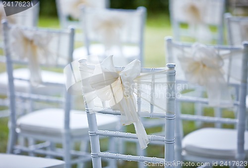 Image of decorative wedding chairs