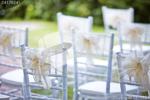 Image of decorative wedding chairs