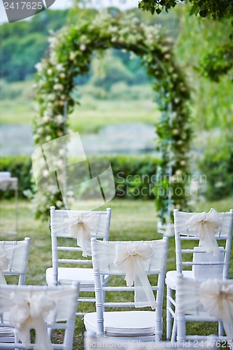 Image of decorative wedding chairs