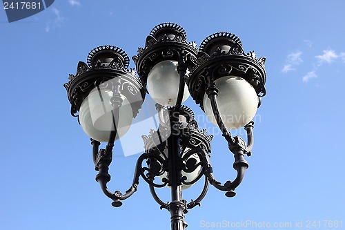 Image of Antique cast iron lampost, Tunis