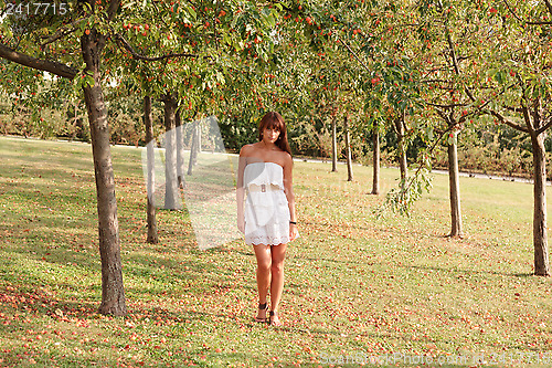 Image of Young woman outdoors portrait