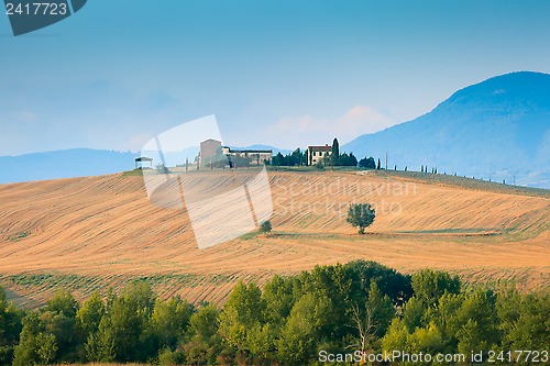 Image of Tuscany landscape in Val d'Orcia