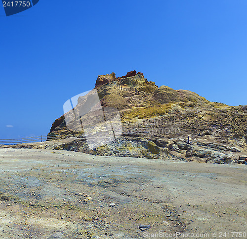 Image of Sulfurous resort in Vulcano, Lipai, Sicily, Italy