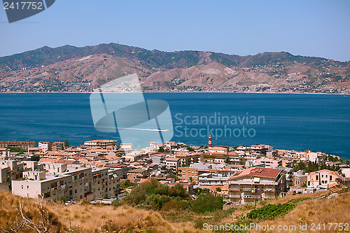 Image of Calabrian view on Messina strait