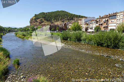 Image of Najerilla River passing through the town of Najera