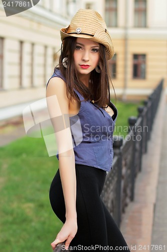 Image of Young attractive caucasian lady
