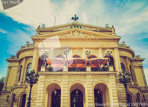 Image of Retro look Alte Oper in Frankfurt